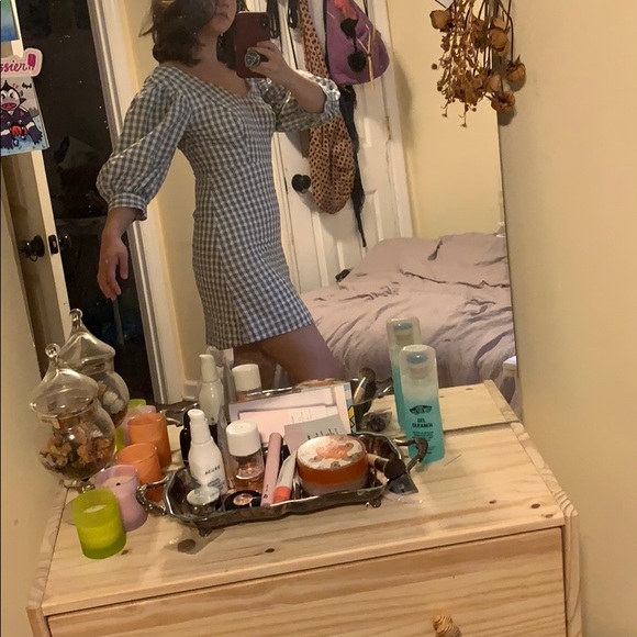 Puffy sleeve urban outfitters mini dress - Picture 1 of 5